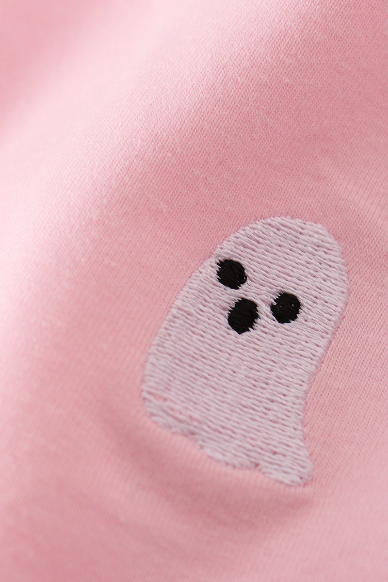 Pink Ghost Ruffle Nightgown for Girls – Halloween Sleepwear - Blue Marc