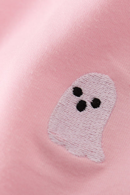 Pink Ghost Ruffle Nightgown for Girls – Halloween Sleepwear - Blue Marc