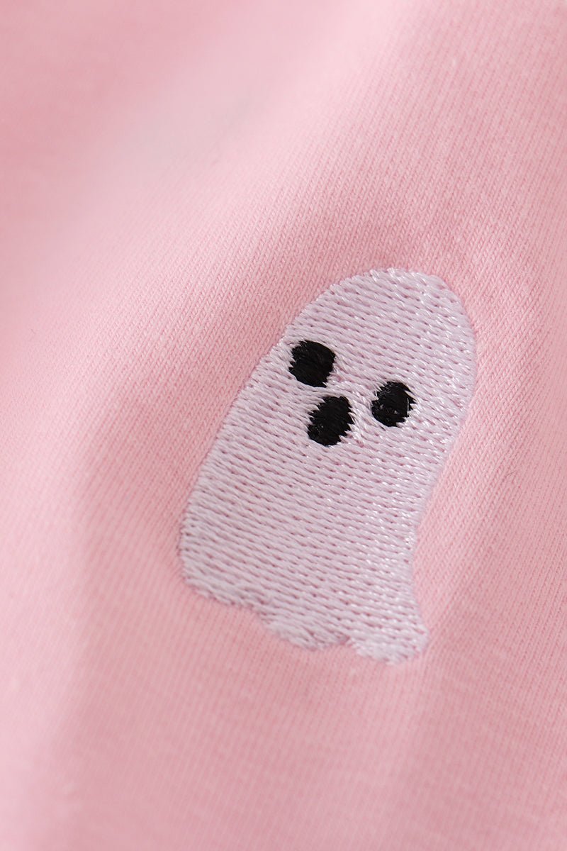 Pink Ghost Ruffle Nightgown for Girls – Halloween Sleepwear - Blue Marc