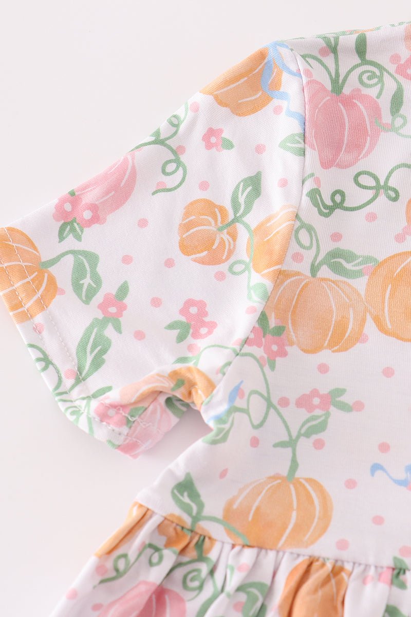 Pumpkin Patch Princess Girls Fall Dress - Blue Marc