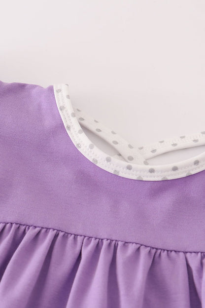 Purple Halloween Spider Pocket Dress for Girls - Blue Marc