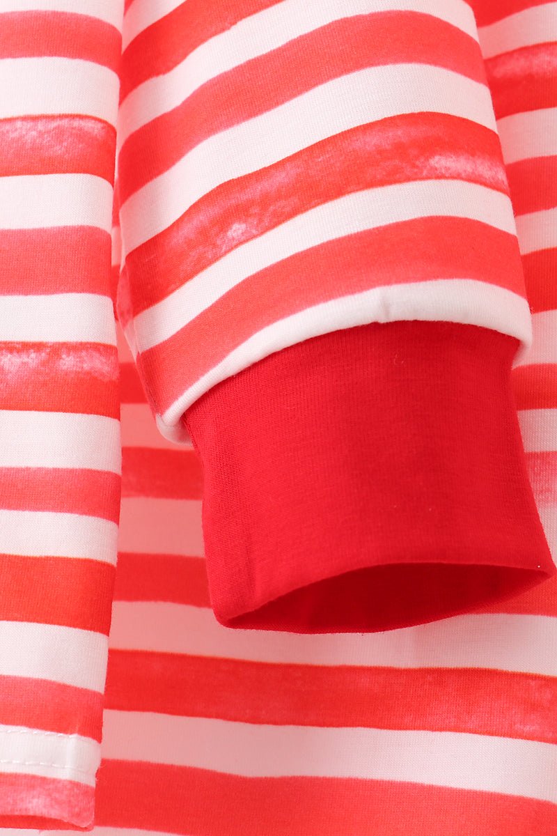 Red Mickey Mouse Striped Boys Pajama Set - Blue Marc