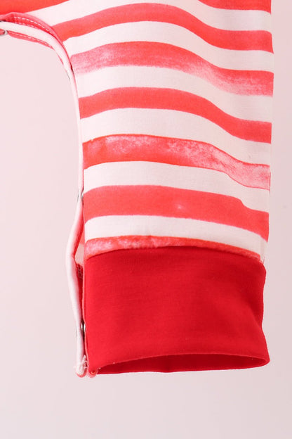 Red Striped Mickey - Inspired Baby Romper - Blue Marc