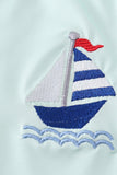 Seafarer's Mint Sailboat Rashguard - Blue Marc