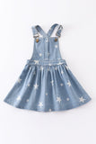 Starry Denim Delight Overall Dress - Blue Marc