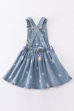 Starry Denim Delight Overall Dress - Blue Marc