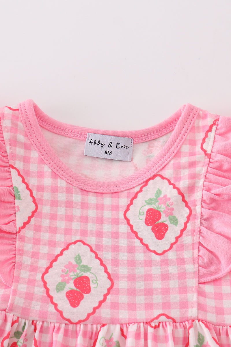 Strawberry Delight Baby Girl Outfit Set - Blue Marc