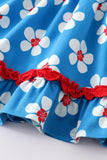 Summer Breeze Ruffle Strap Dress - Blue Marc