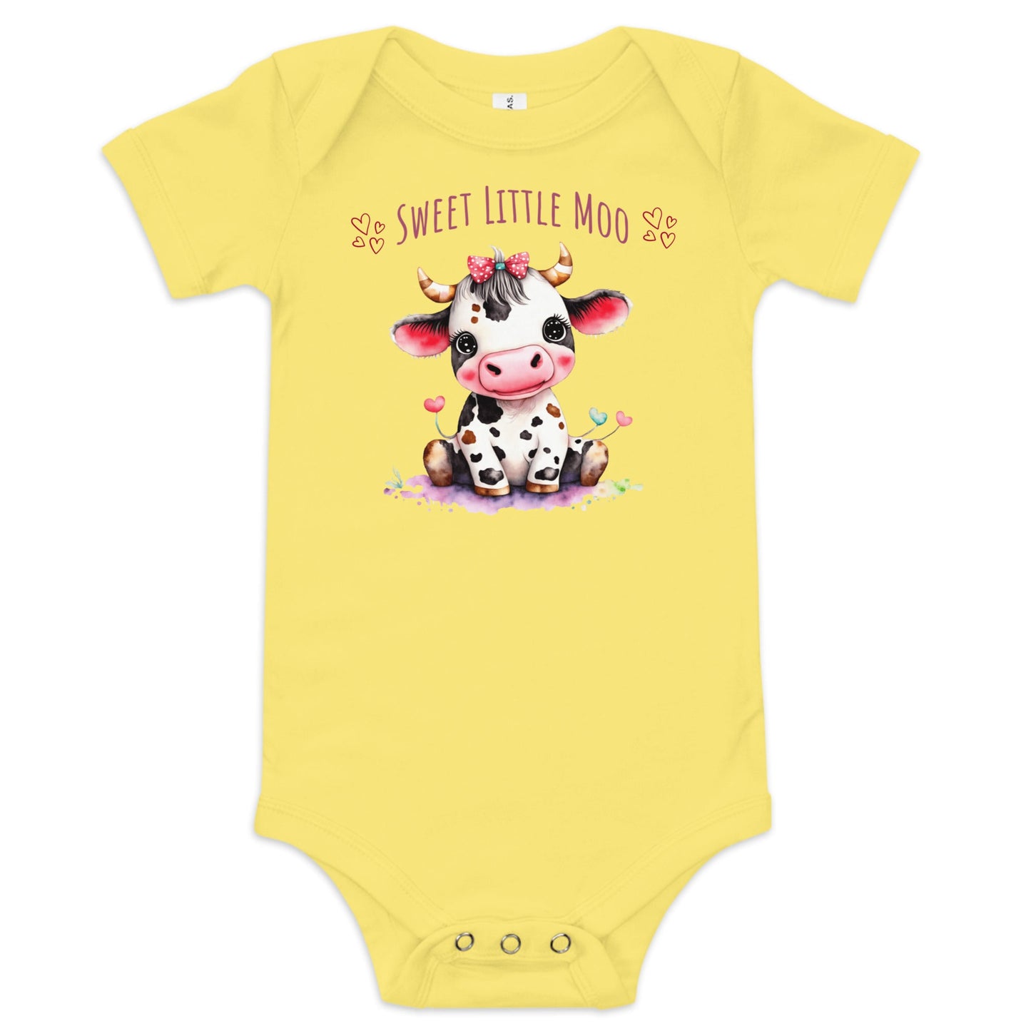 Sweet Little Moo Baby Bodysuit - Blue Marc