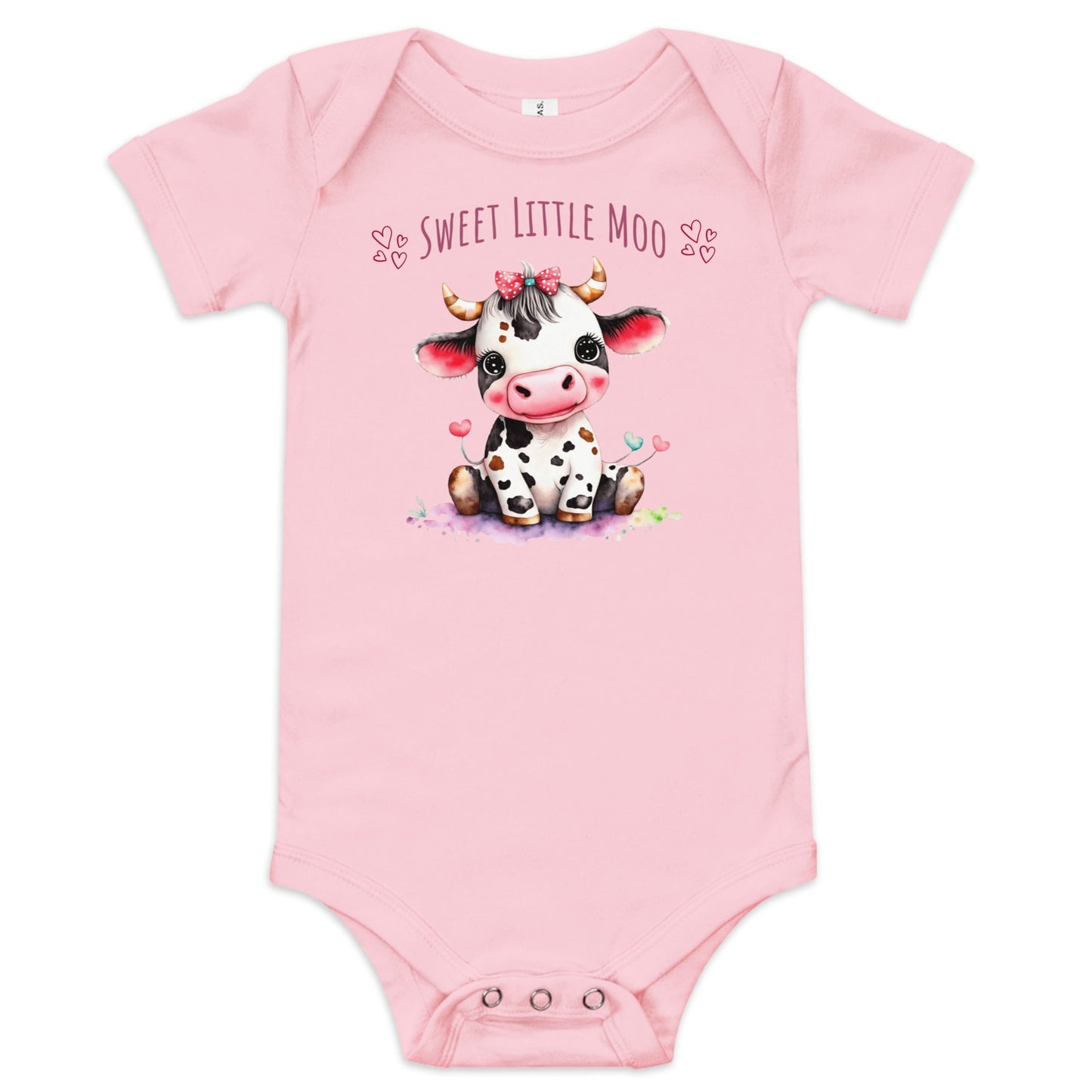 Sweet Little Moo Baby Bodysuit - Blue Marc