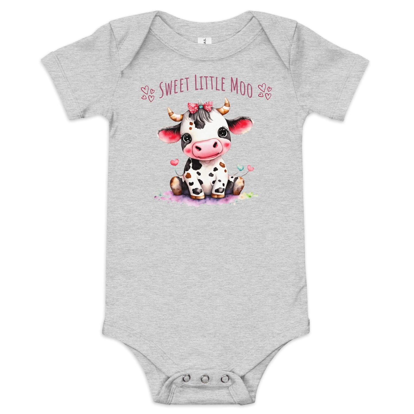 Sweet Little Moo Baby Bodysuit - Blue Marc