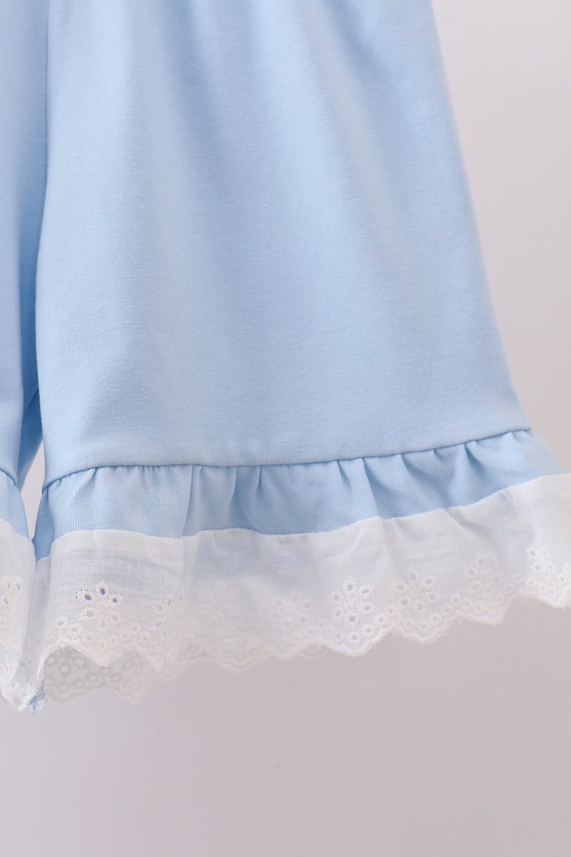 Sweet Meadow Floral Dress & Blue Bloomers Set - Blue Marc
