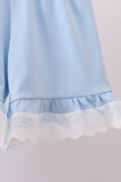Sweet Meadow Floral Dress & Blue Bloomers Set - Blue Marc