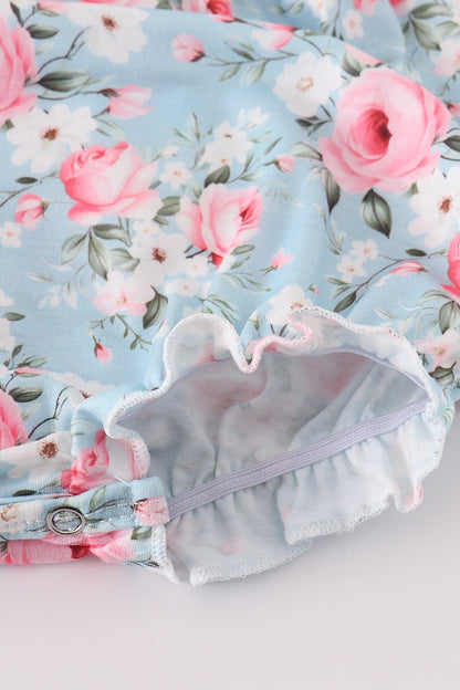 Sweet Petal Ruffle Romper – Adorable & Comfortable for Your Little One - Blue Marc