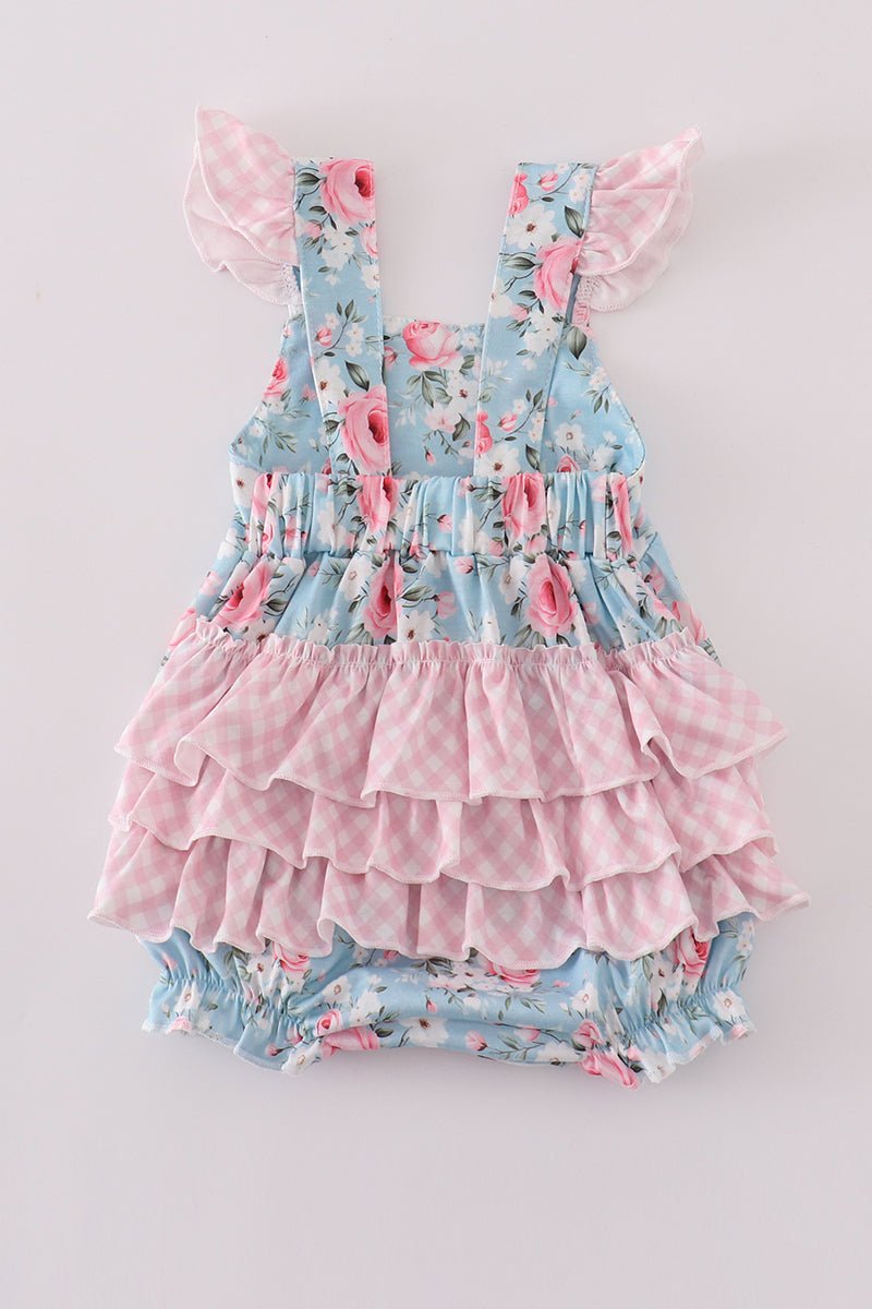 Sweet Petal Ruffle Romper – Adorable & Comfortable for Your Little One - Blue Marc