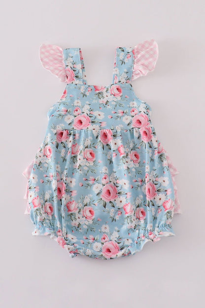 Sweet Petal Ruffle Romper – Adorable & Comfortable for Your Little One - Blue Marc