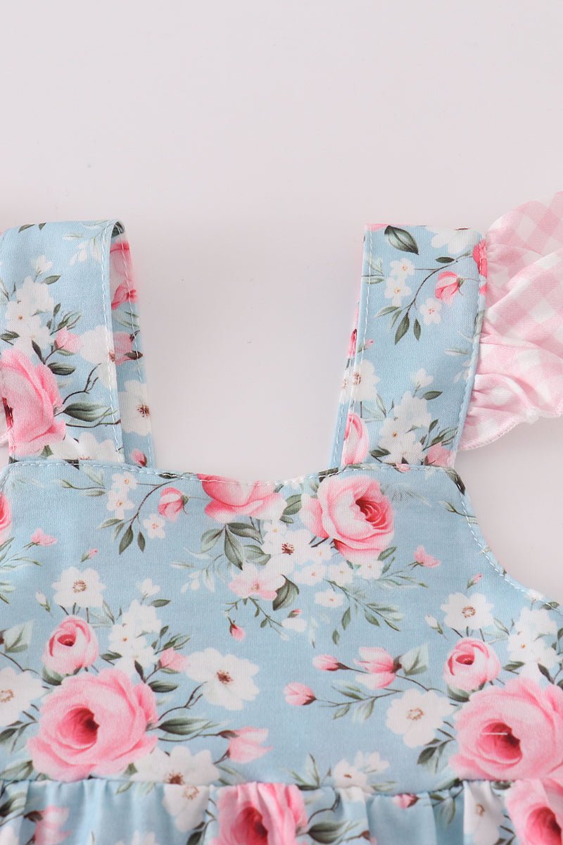 Sweet Petal Ruffle Romper – Adorable & Comfortable for Your Little One - Blue Marc