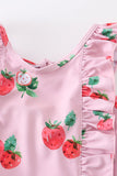 Sweet Strawberry Splash Swimsuit - Blue Marc