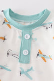 Baby Boys AirPlane Gown - Blue Marc