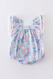 Baby Girls Lavender Bunny Meadow Jumpsuit - Blue Marc