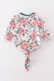 Baby Girls Nova Floral Gown - Blue Marc