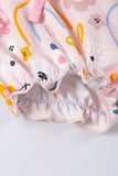 Baby Girls' Pink Amaryllis Jumpsuit - Blue Marc