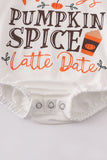 Baby Girls' Pumpkin Spice Latte Jumpsuit - Blue Marc