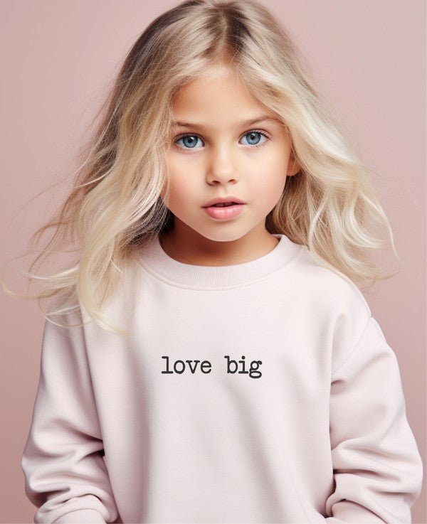 Big Love Toddler Sweatshirt - Blue Marc