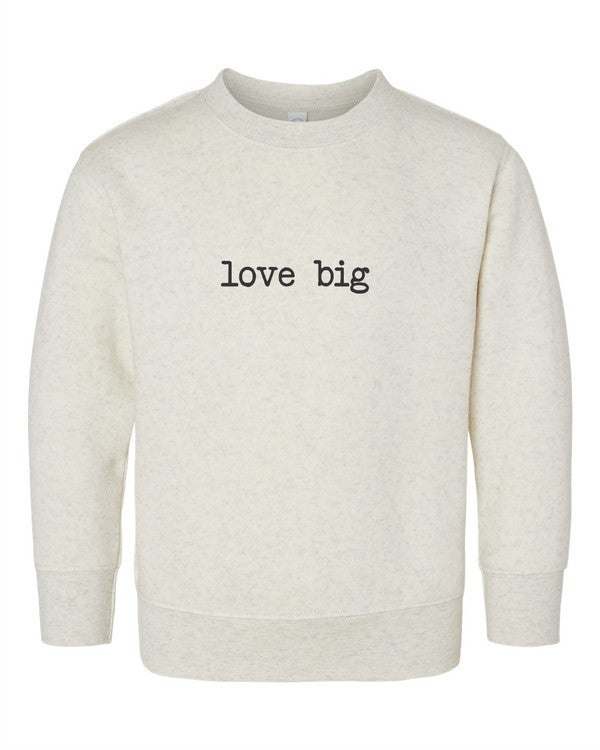 Big Love Toddler Sweatshirt - Blue Marc