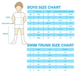 Boys' 1-Piece Blue Stripe Rashguard Swimsuit - Blue Marc