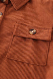 Boys' Corduroy Button-Up Shirt in Brown - Blue Marc