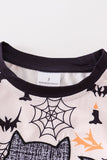 Boys' Embroidered Halloween Bat Top - Trick or Treat - Blue Marc