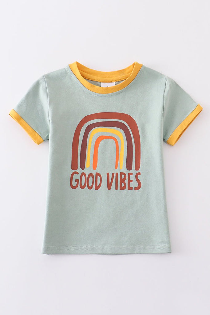 Boys' Good Vibes T-Shirt - Blue Marc