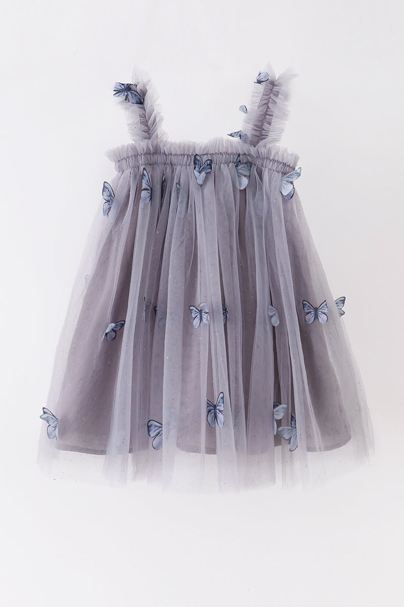 Butterfly Tulle Dress - Blue Marc