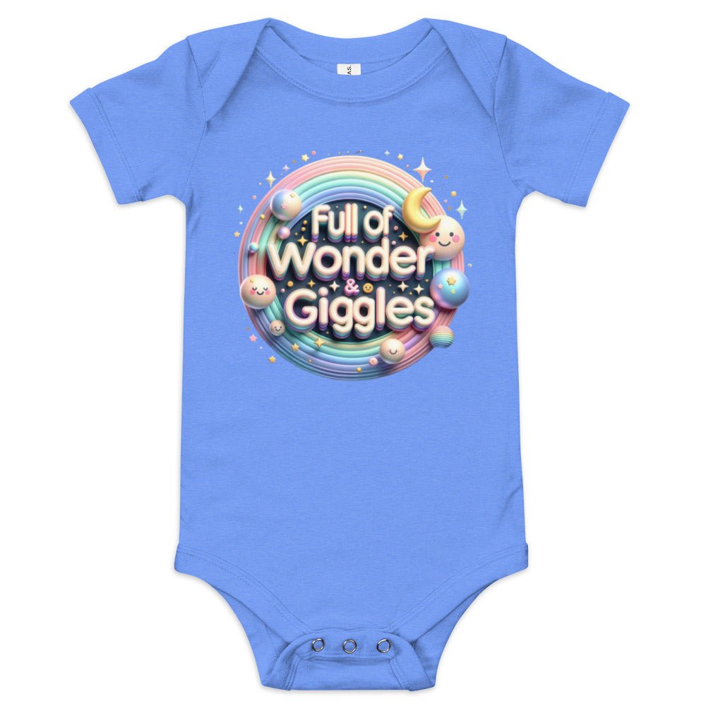 Curator of Wonder and Giggles Bodysuit - Blue Marc