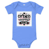 Cuteness Wrapped in a Tee For Baby Girls - Blue Marc