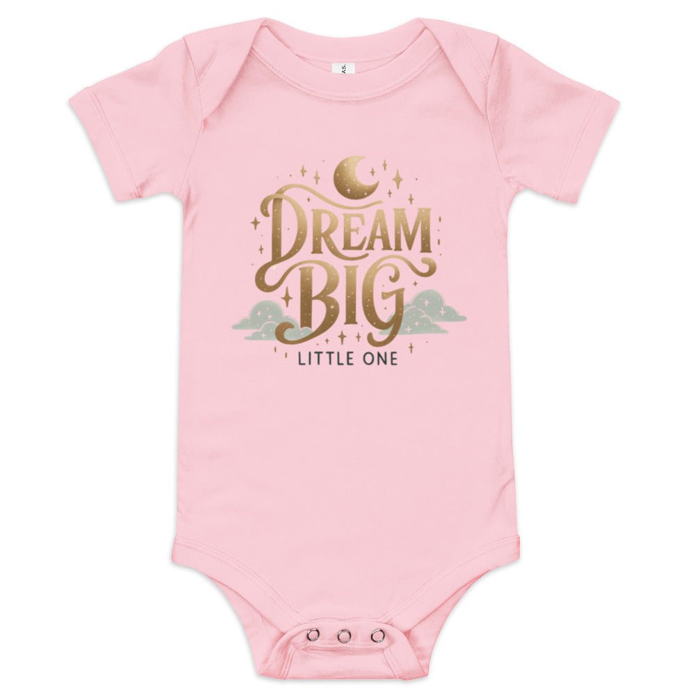 Dream Big, Little One Bodysuit - Blue Marc