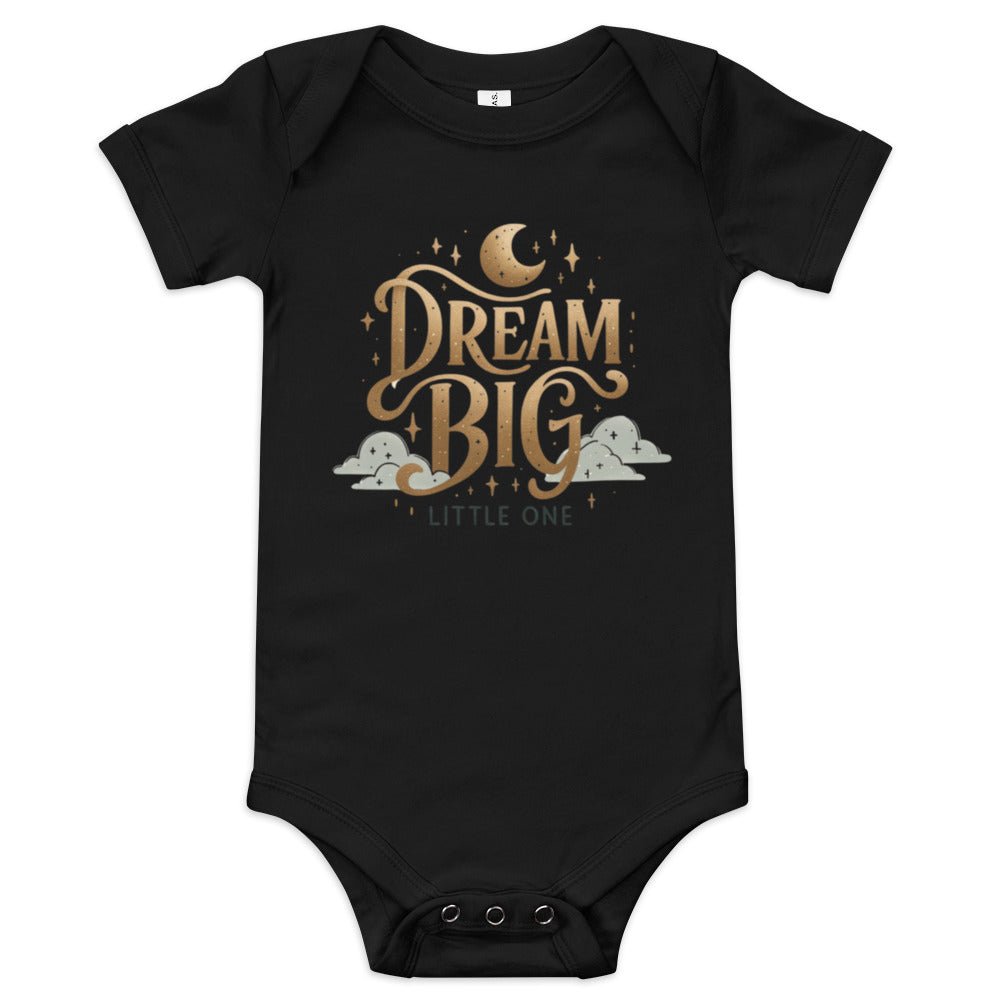 Dream Big, Little One Bodysuit - Blue Marc