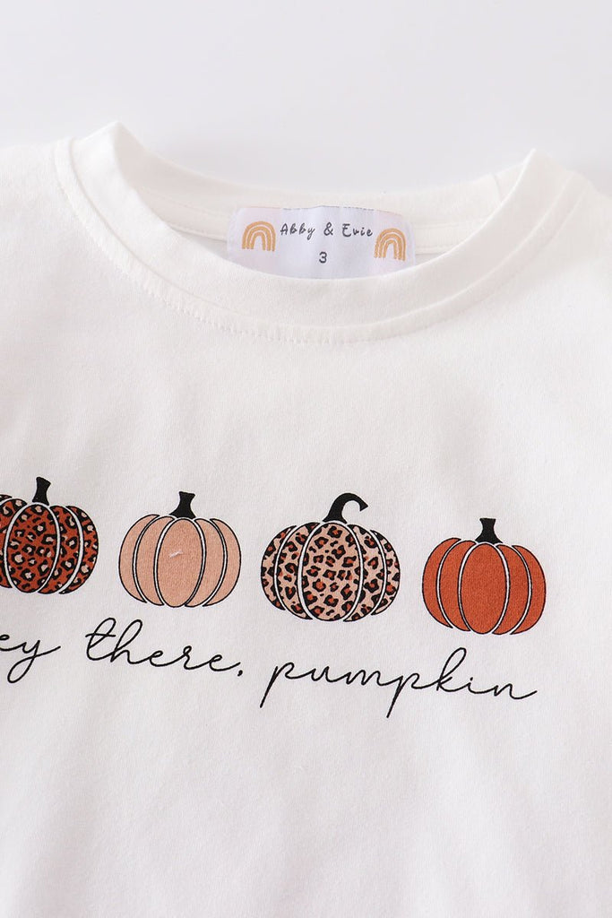 Festive Fall Charm: 'Hey There Pumpkin' Sweater - Blue Marc