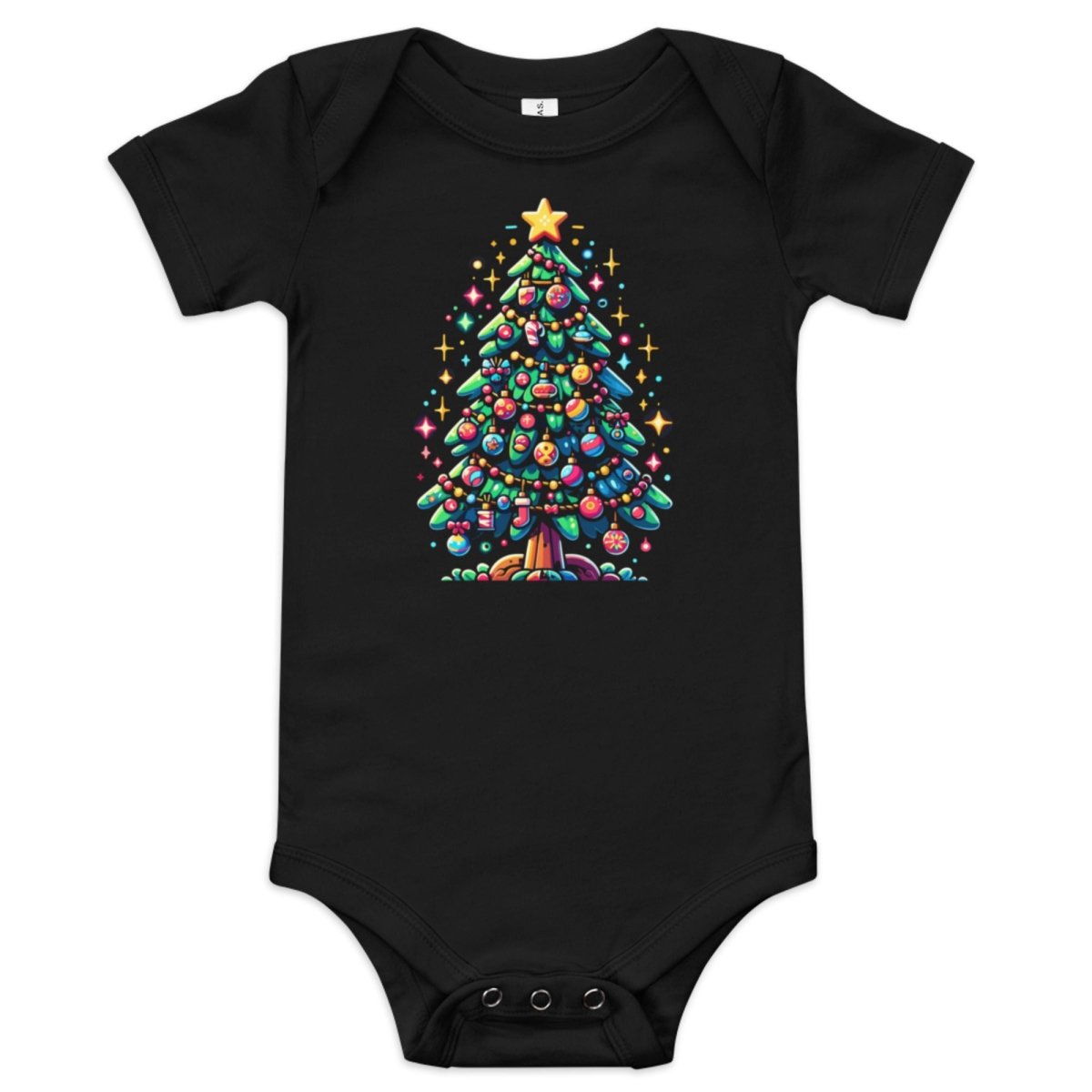 Festive Fir Tree One Piece - Blue Marc