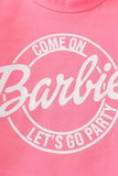 Girls Barbie Short Sleeve Tee - Blue Marc
