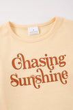 Girls' Chasing Sunshine Top & Fringe Shorts - Blue Marc