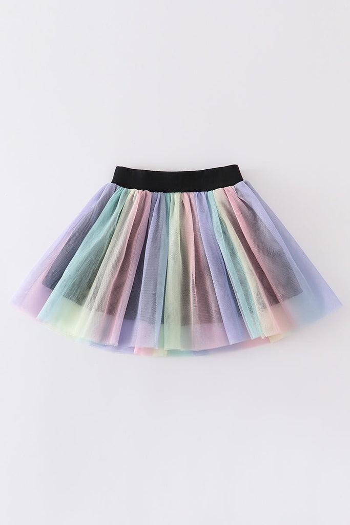 Girls' Double Layer Tutu Skirt - Blue Marc