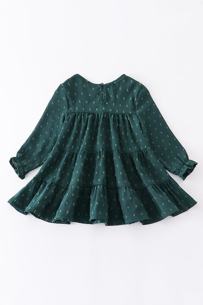 Girls' Forest Green Tiered Tunic Top - Blue Marc