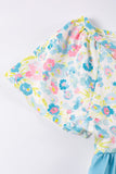 Girls' Luna Flare Dress - Blue Marc