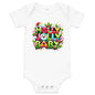 Holly Jolly Baby Bodysuit - Blue Marc