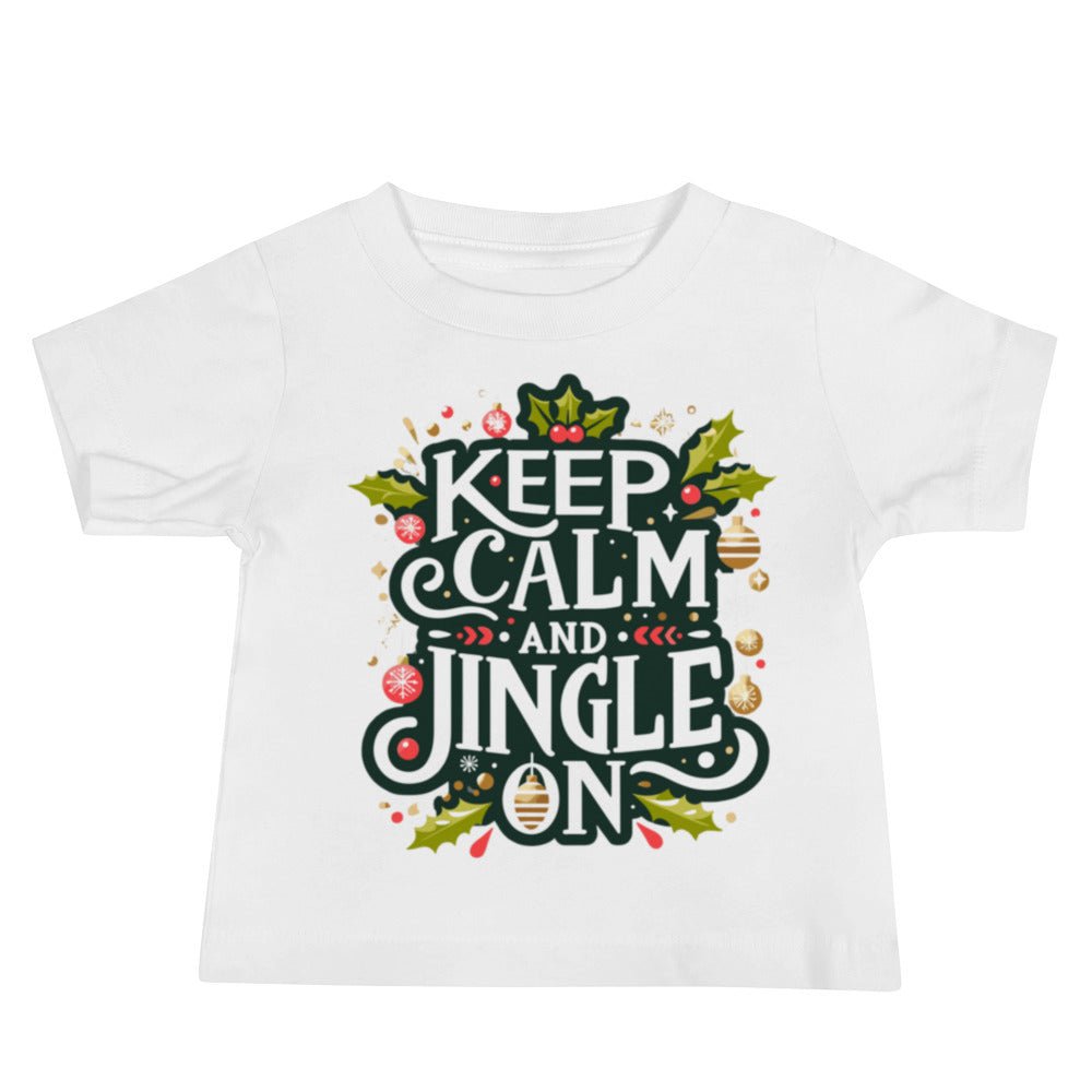 Keep Calm and Jingle On Tee - Blue Marc