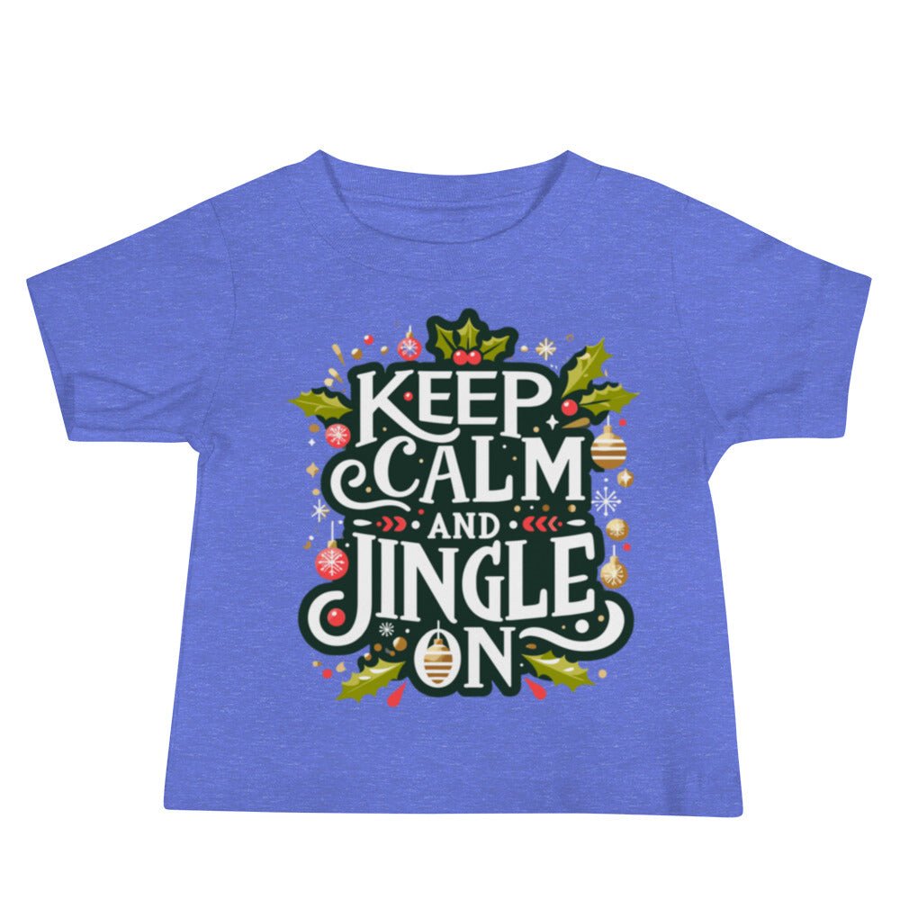 Keep Calm and Jingle On Tee - Blue Marc