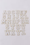 Letter Display for Mommy's Duffel Bag - White Letters A-Z Stickers - Blue Marc