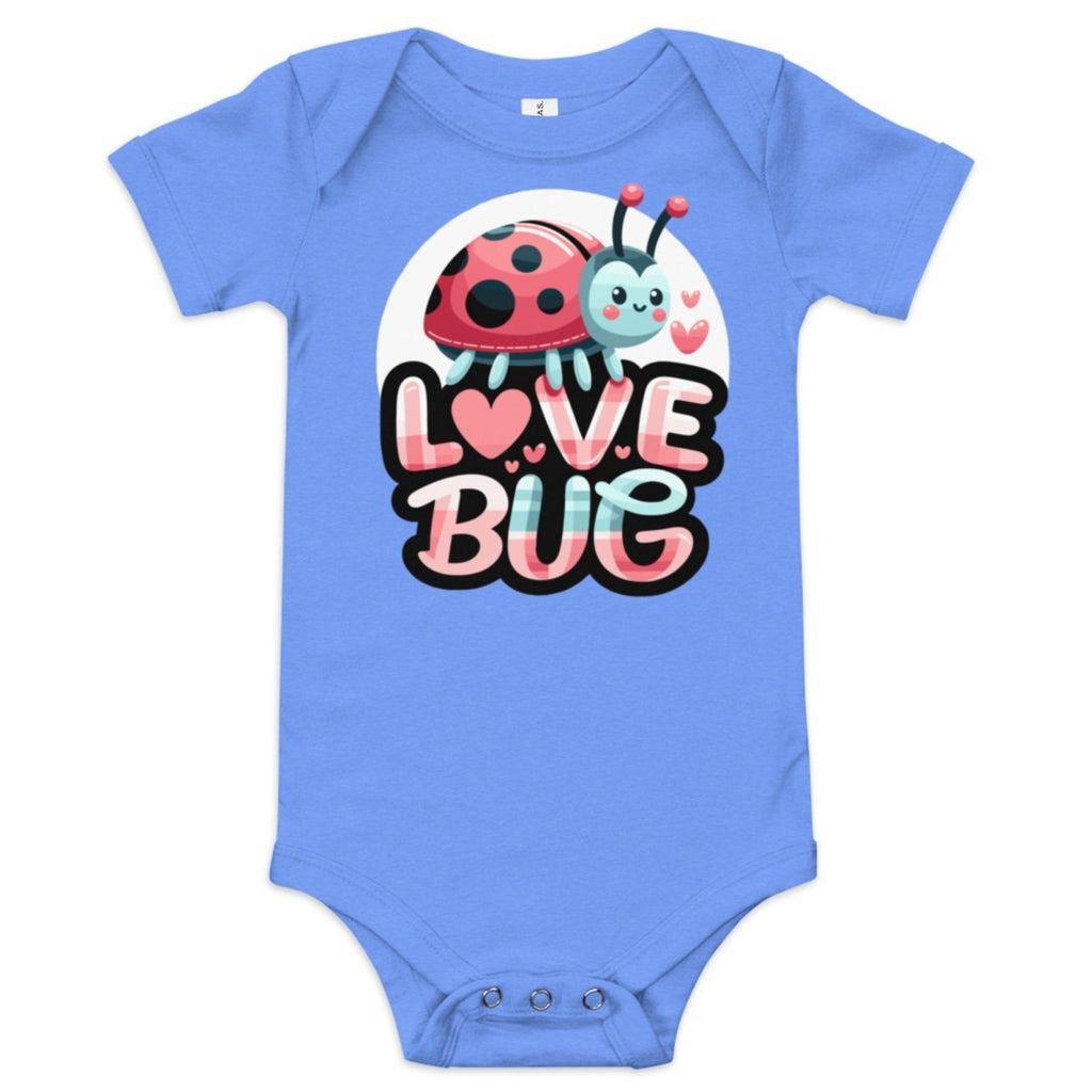 Little Love Bug Bodysuit for Baby Girl - Blue Marc